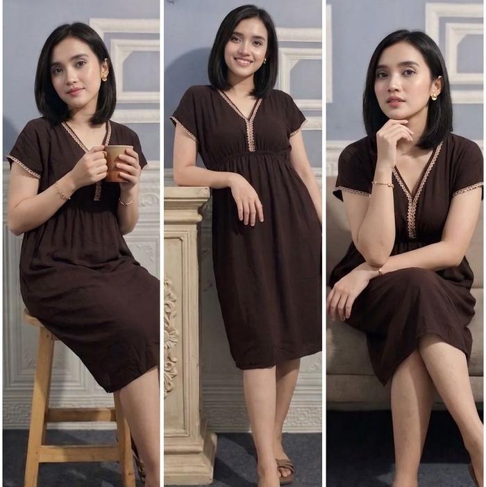 Daster rayon renda/daster manohara renda