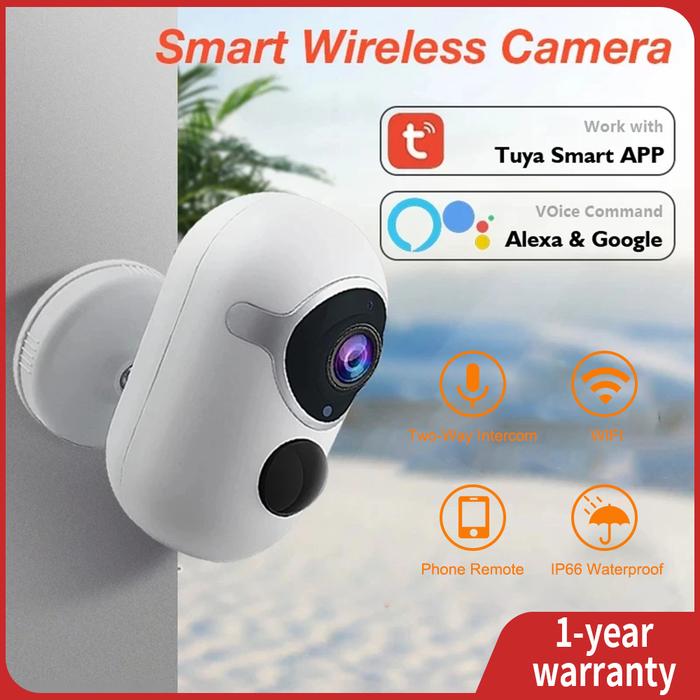 Tuya Wifi Camera 2MP Battery Outdoor Solar CCTV Night Vision Security