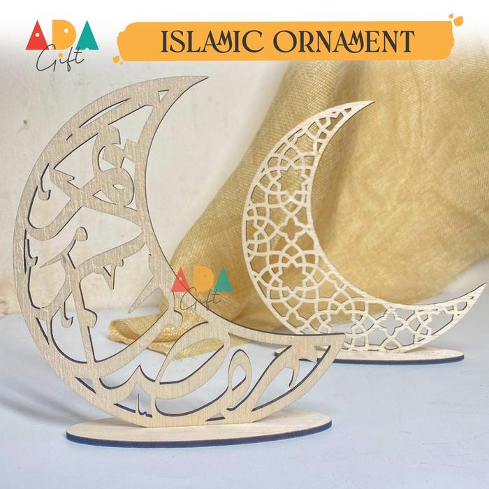 Safitiri Bulan Sabit 20Cm Dekorasi Islam Props Photography | Properti Foto Ramadhan | Sabit Ornamen