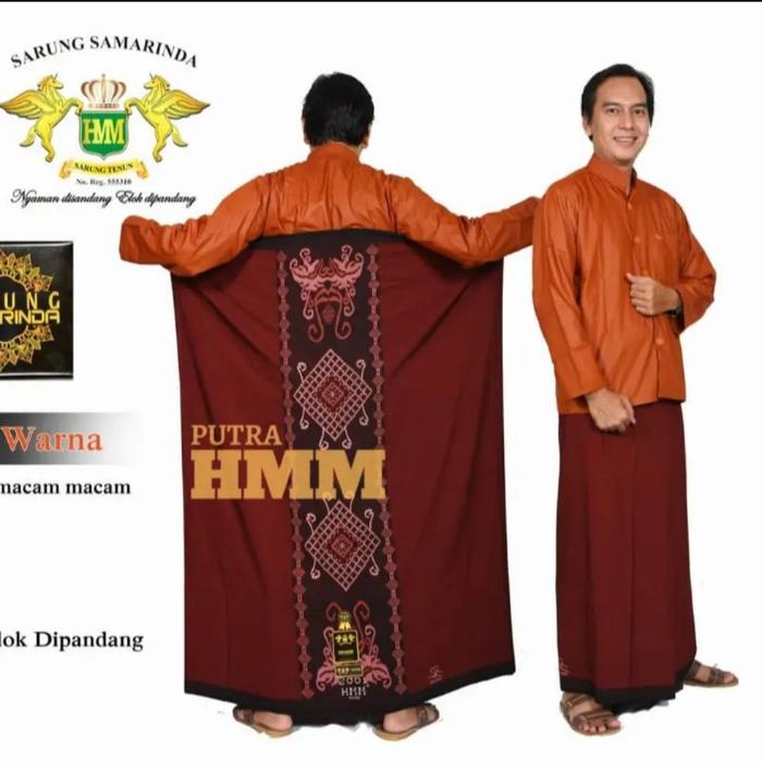 SarungJUMBO HMM samarinda ukuran dewasa Original murah grosir motif polos tumpal Katun Tenun Batik M