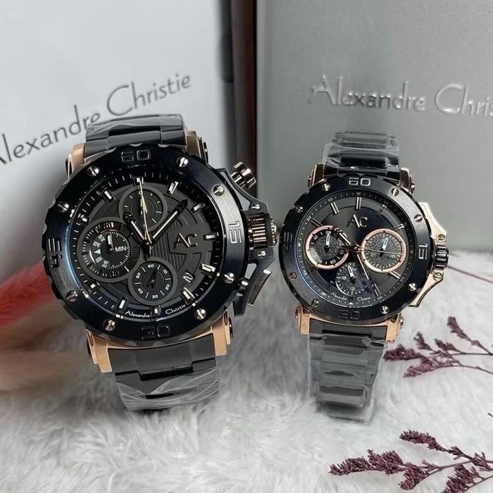 Ac 9205 Jam Tangan Couple Stainless Alexandre Christie Ac9205
