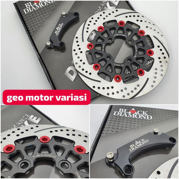 Disc Brake Piringan Cakram BLACK DIAMOND 260mm Floating Beat Scoopy Vario 125 Vario 150 Vario 160 CB