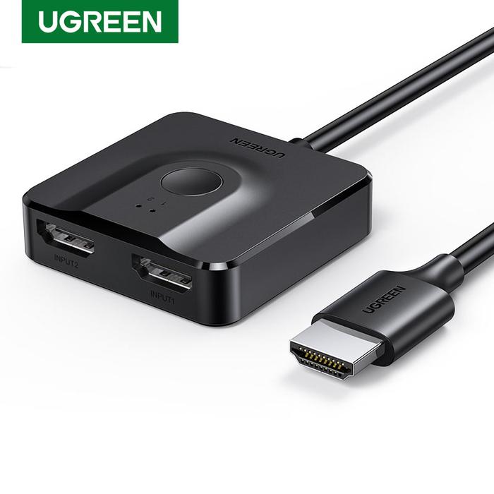 UGREEN HDMI Switch 4K 60Hz HDMI 2.0 Switcher Splitter 2 in 1 out