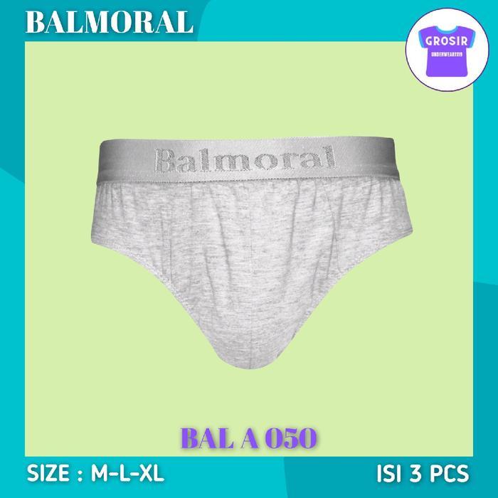 Balmoral Celana Dalam Pria Dewasa BAL A050 Isi 3 pcs Bahan Katun