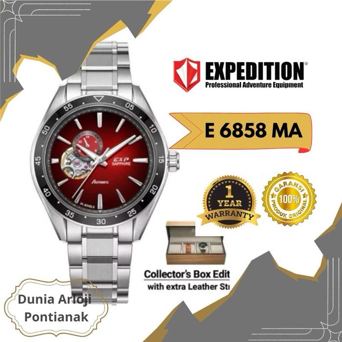 [ Dunia arloji Pontianak ] e 6858 jam tangan expedition automatic  exp expedisi mewah