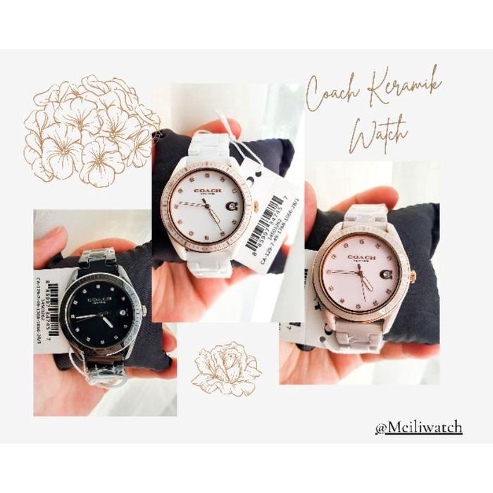 Jam Tangan Coach Keramik 14503262 Untuk Wanita