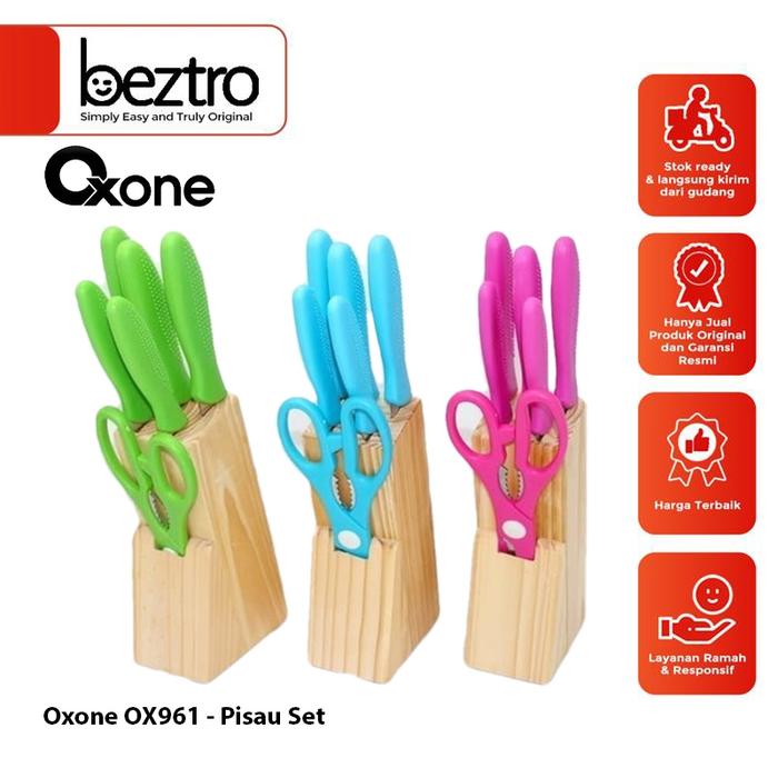 Oxone Pisau Set OX961 Knife Set Chef Knife Slicer Utility Knife OX-961
