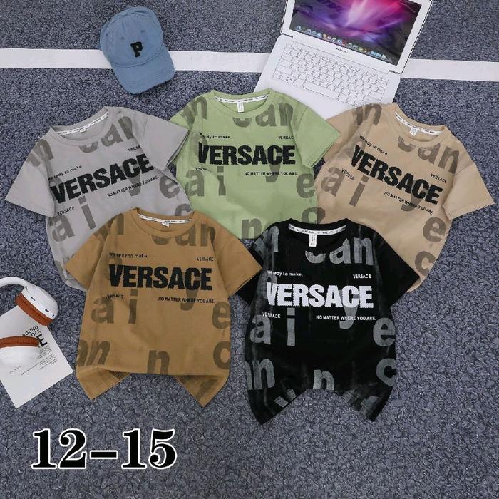 Versace Kaos Anak Cowok Junior Keren dan Kece Super Ganteng untuk Usia 1-5 Tahun