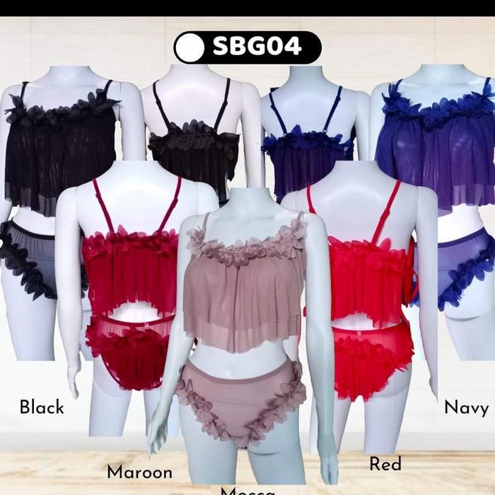 lingerie set bra dan gstring sexy up jumbo