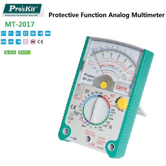 Pro'sKit MT-2017 Safety Standard Protective Function Analog