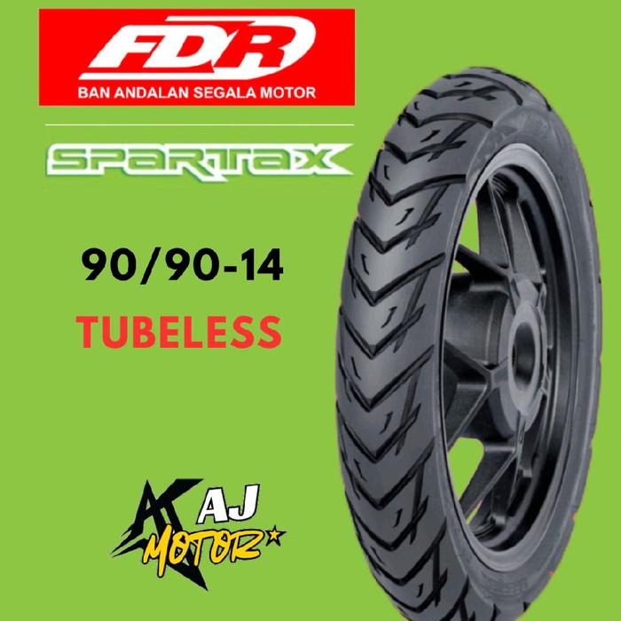 FDR Spartax 90/90-14 Tubeless Ban Motor Belakang untuk Beat Vario Scoopy Tubeless AJ Motor