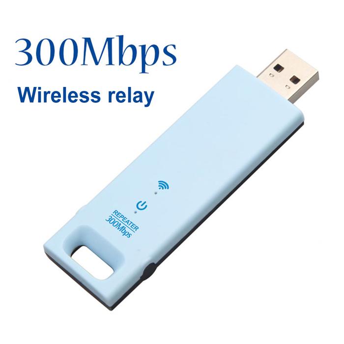 USB WiFi Repeater Portable USB 2.0 WiFi Repeater 2.4G 300Mbps Wide