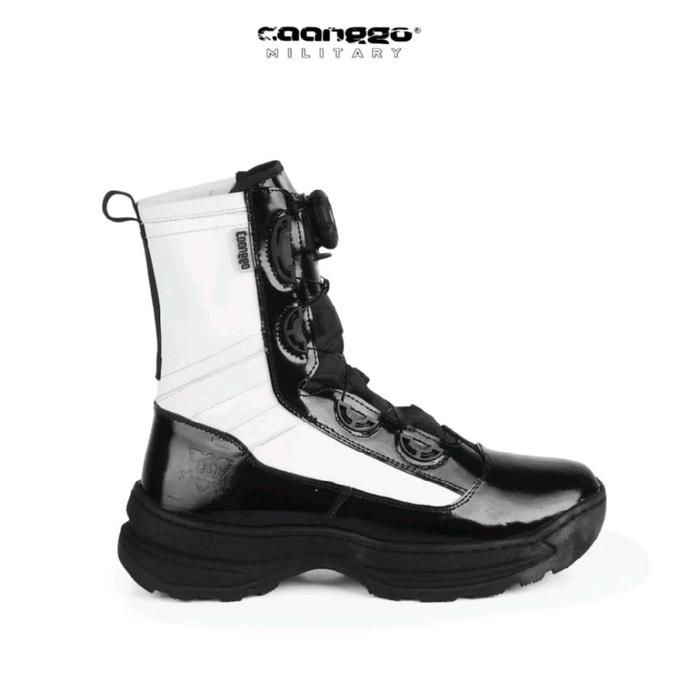 Caanggo C-86V  #Sepatu Provost PM Polisi Militer Leather Tali Putar