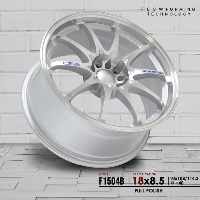F1504B/CE28 FULL POLISH VELG JF LUXURY R18