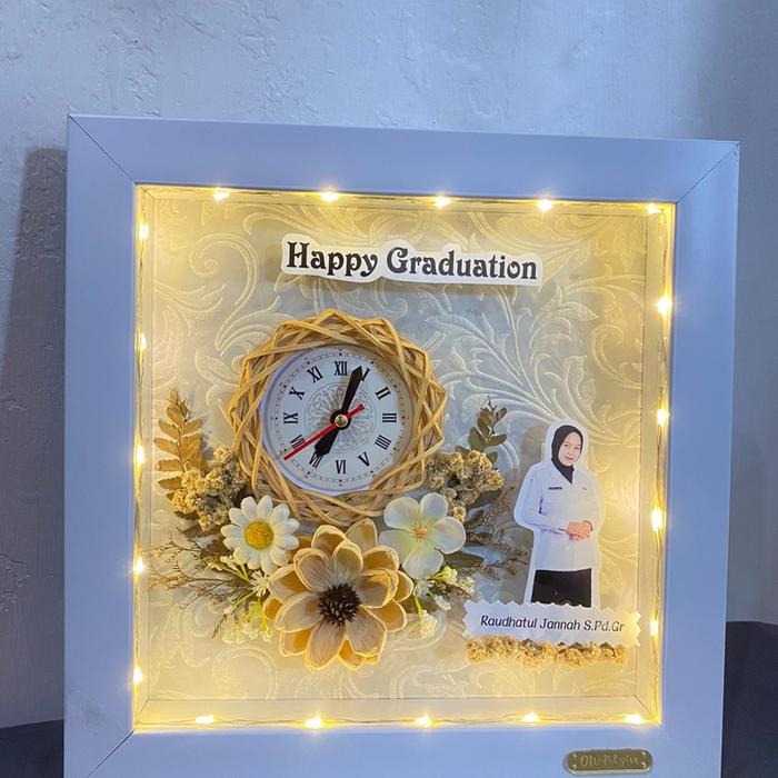Jam frame/frame jam/ pop up frame/ frame lucu /kado lucu /graduationgift