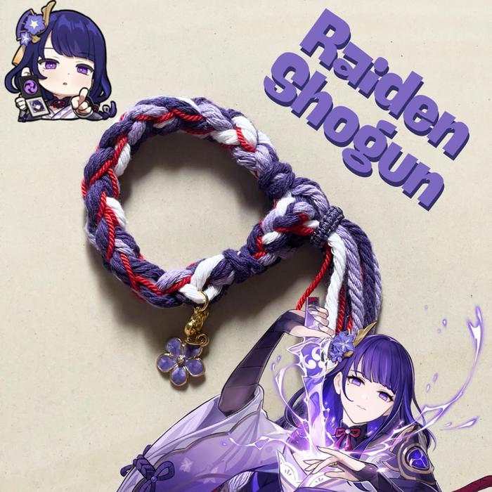 Gelang Rajutan terinspirasi dari Raiden Shogun