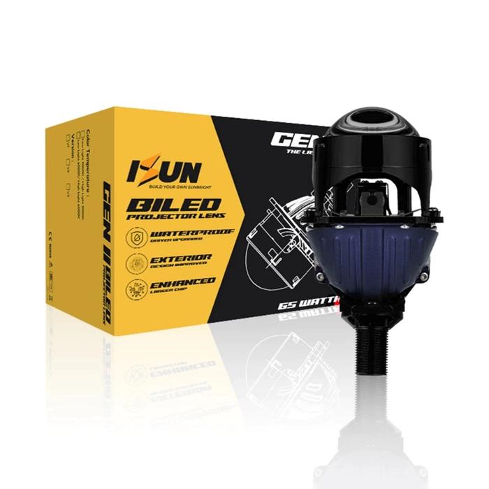 Isun Lampu BILED Projector GEN-2 Dengan Blue Lens DC12V/60W