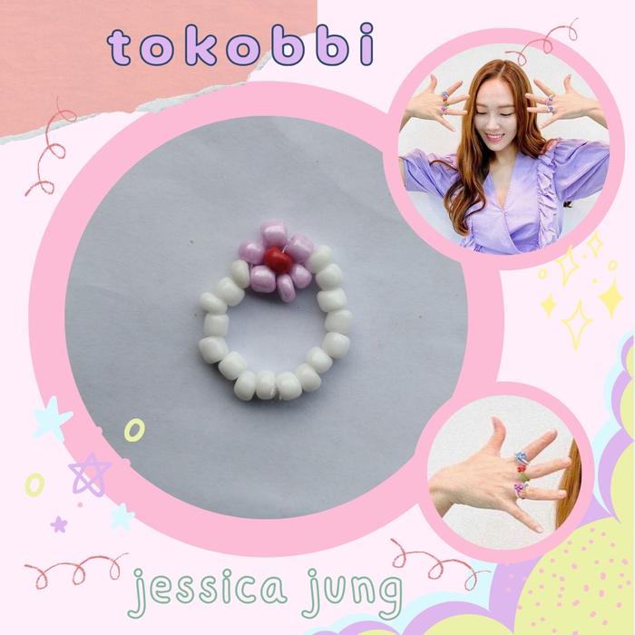 tokobbi | jessica jung ring | beads ring | cincin manik manik | korean idol beads ring