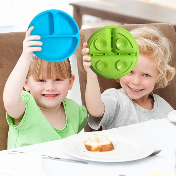 Piring Makan Silikon Bayi, Piring Makan Anak-anak, Mangkuk
