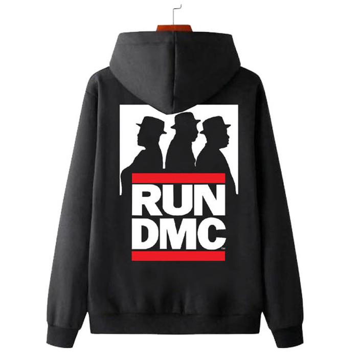 Sweater Run DMC Hoodie Bahan Cotton Fleece | Ritsleting & Jumper | Pullover & Zipper Hoodie | READY 