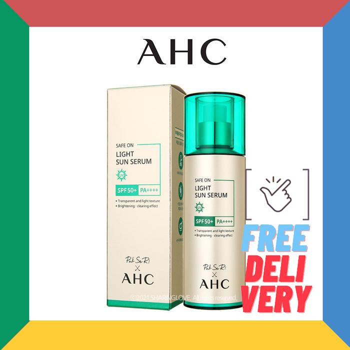 [AHC] Safe on Light Sun Serum SPF 50+ PA++++ Sunscreen 55ml +freebie