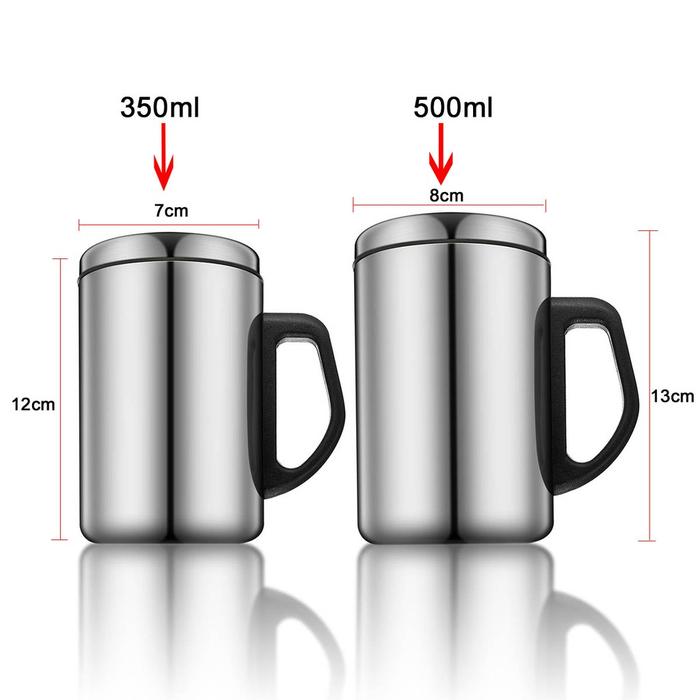 Termos Mug 500 ml Stainless Steel / Gelas Mug Promosi Souvenir Hampers