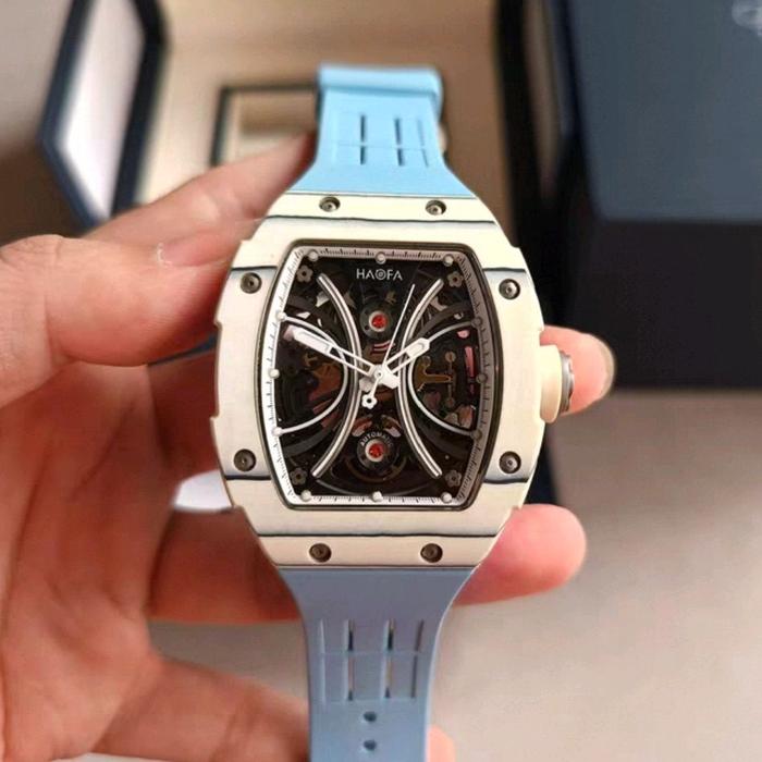 Haofa 1909 Blue Carbon TPT Mechanical Watch