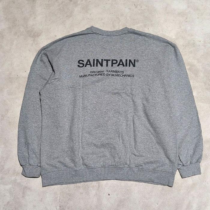 Sweater crewneck pria saintpain abu bekas