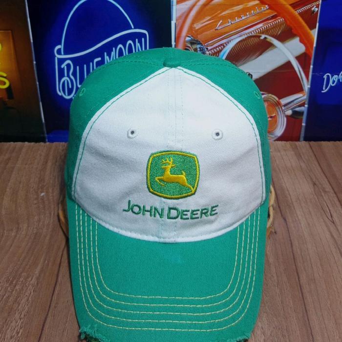 topi John Deere original cap model koyak