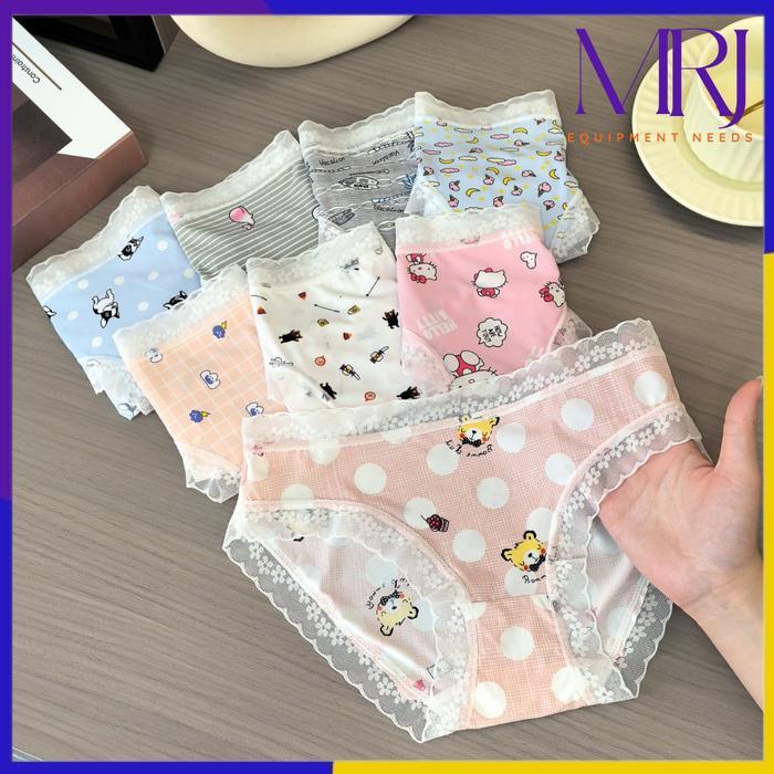 PREMIUM MRJ Celana Dalam Wanita 7038 Sempak Anak Perempuan Karakter Kartun Lucu