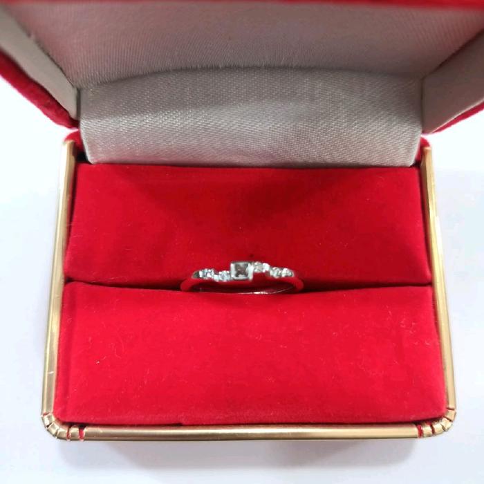 cincin silang mata putih new size 4