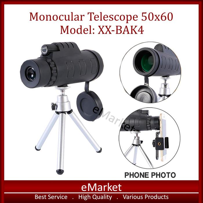 Teleskop Handphone Monocular 50x60 / Teropong Zoom Jarak Jauh 9500 meter