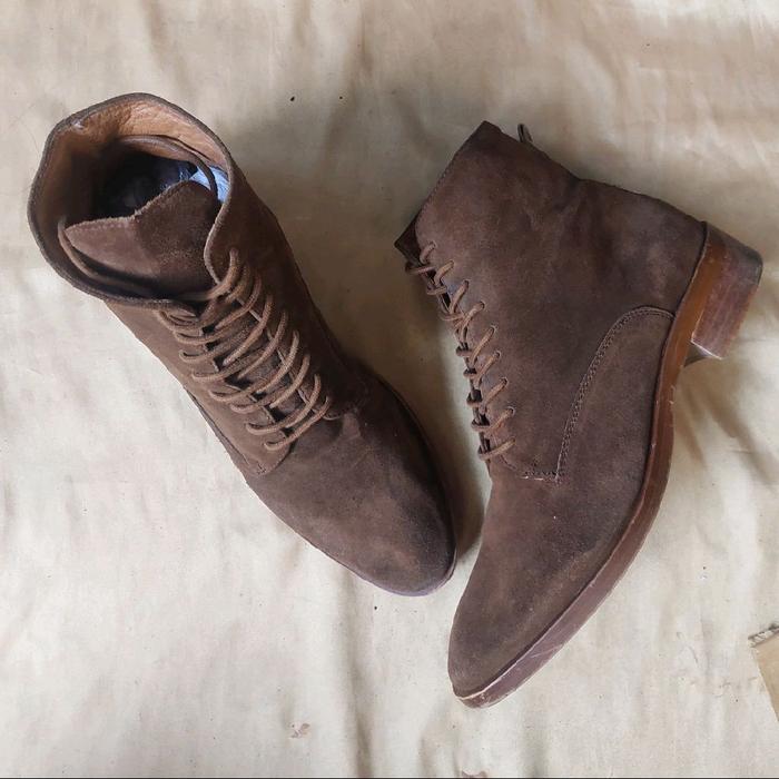 Ankle Boot Massimo Dutti suede Brown dress shoes