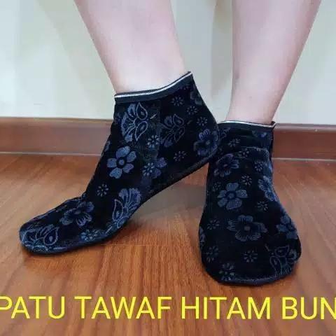 kaos kaki sepatu boots tawaf tinggi kain beludru wol Haji Umroh