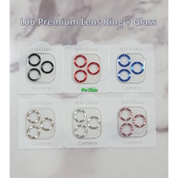 L06 Iphone 11 11 PRO 11 PRO MAX 12 MINI 12 12 PRO 12 PRO MAX Camera Lens Ring Glass Protector