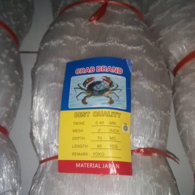 TERLARIS Jaring Ikan 2 Inci Senar 040 70md x80 Yard Berkualitas Jepang READY