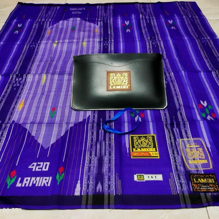 Sarung Lamiri /Donggala SGT songket gunung TIMBUL full sutra lembut motif mewah free tas