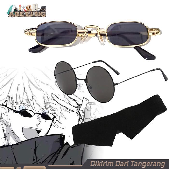 Kacamata Gojo Satoru Jujutsu Kaisen Tutup Mata Gojo Satoru Cosplay