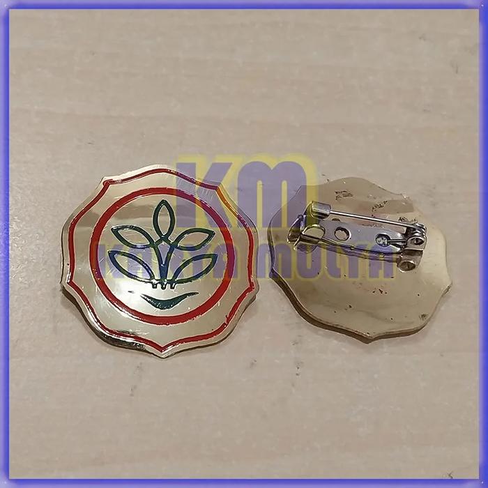 Pin Kementan Logam Pin Bros Logo Kementerian Pertanian Model Bunga - Karya Mulya