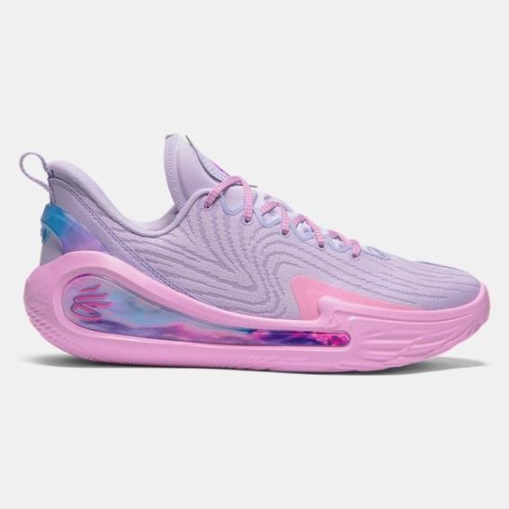NEW SEPATU BASKET UNDER AMOUR CURRY 12 " SALT PURPLE /REBEL PINK " ORI