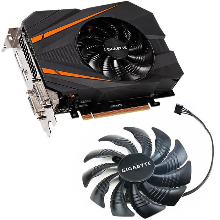 NEW 88MM 4PIN T129215SU GTX 1080 MINI GPU Fan，For Gigabyte GTX 1060 MINI、GTX 1070 MINI、GTX 1080 MINI