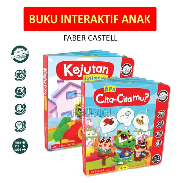 Buku Faber Castell Interactive Board Book Apa Cita Citamu / Kejutan Istimewa Buku Interaktif Anak Bu