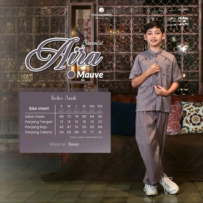 Sarimbit Keluarga Aira Mauve Terbaru 2025 By Raunapride - Koleksi Baru Yang Mewah Dan Stylish - Gami