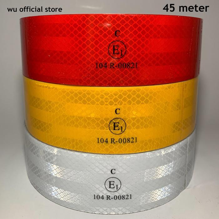sticker reflektor 45meter stiker reflektif uji kir dishub scotlight 3M
