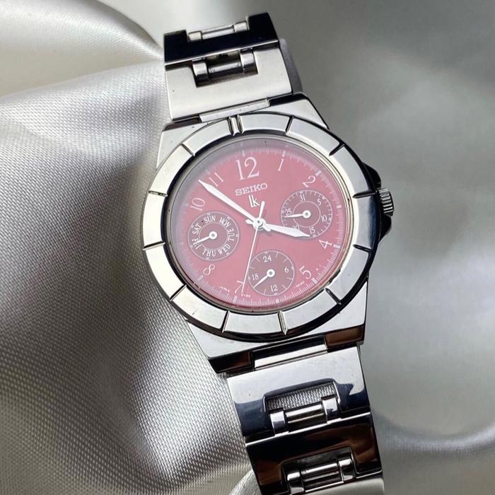 Jam tangan Seiko LK5Y89-OB30 Choronograph Red Dial