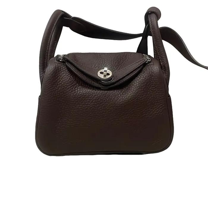 Hermes Lindy size 19 Cm Warna Coklat