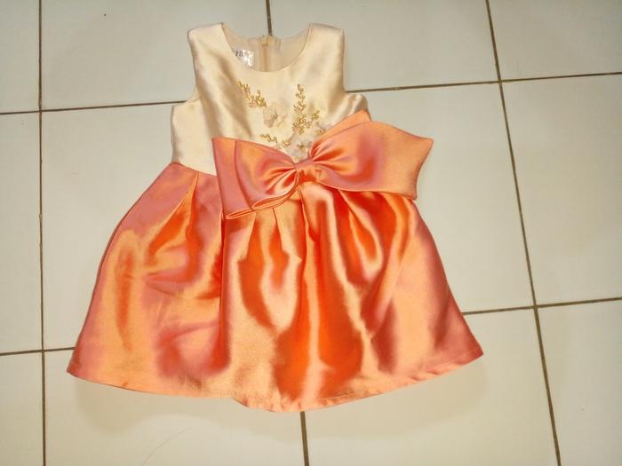 Honey bee dress bayi (Orange)