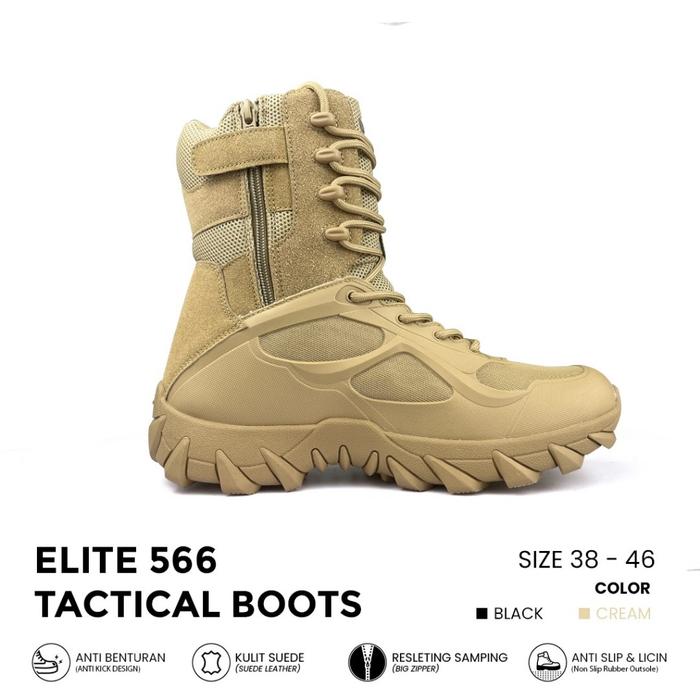TERLARIS Sepatu PDL Gurun Tactical Army Boots Elite 9 Inch
