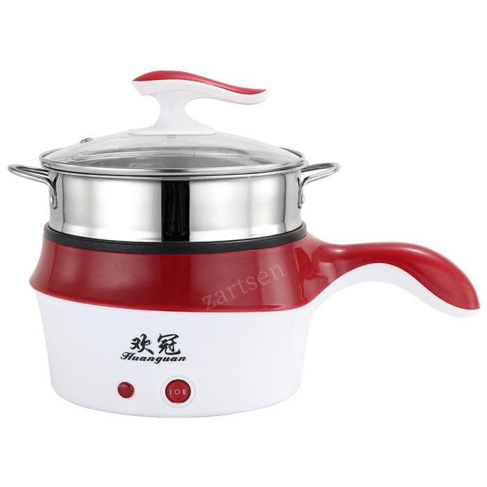 Panci panas Mini elektrik multifungsi, panci masak Mini elektrik
