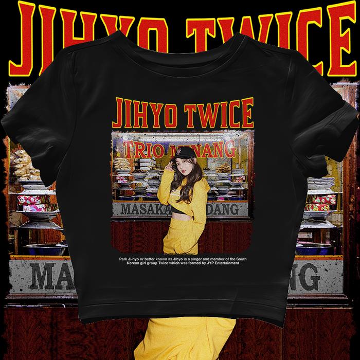 CROP TOP TWICE JIHYO PLESETAN TRIO MINANG MASAKAN PADANG | KPOP KOREA KOREAN | GRUNGE | CROPTOP HITA